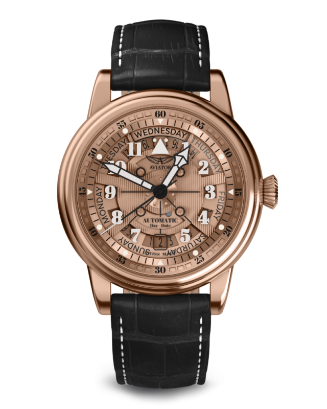 pánske hodinky AVIATOR Douglas day-date MECA-41 V.3.36.2.288.4