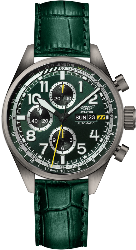 pánske hodinky AVIATOR Airacobra P45 Chrono Auto V.4.26.7.184.4